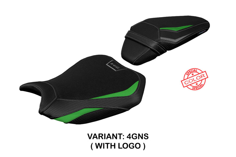 Kawasaki ZH2 Z H2 2020-2024 Seat Cover Tappezzeria Green Silver
