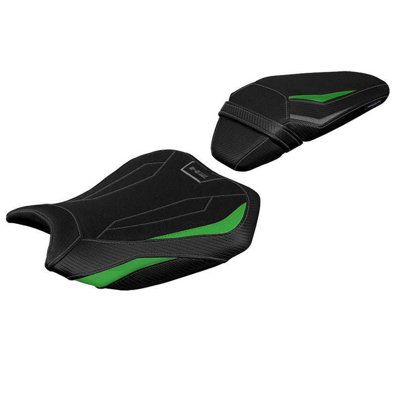 Kawasaki ZH2 Z H2 2020-2024 Seat Cover Tappezzeria Comfort Green Silver