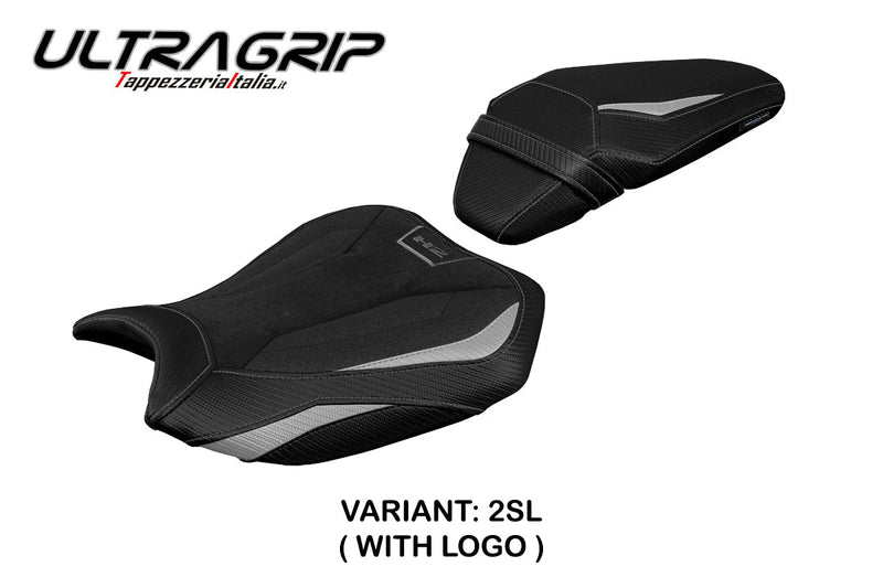 Kawasaki ZH2 Z H2 2020-2024 Seat Cover Tappezzeria Ultragrip Silver Black