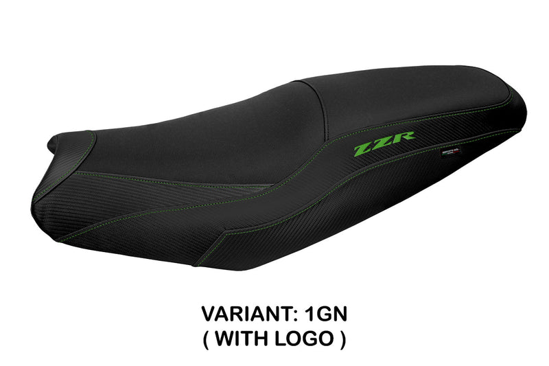 Kawasaki ZX14R 2006-2023 Seat Cover Tappezzeria Green Black