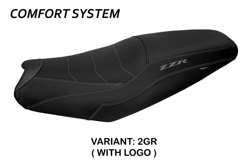 Kawasaki ZX14R 2006-2023 Seat Cover Tappezzeria Comfort Grey Black