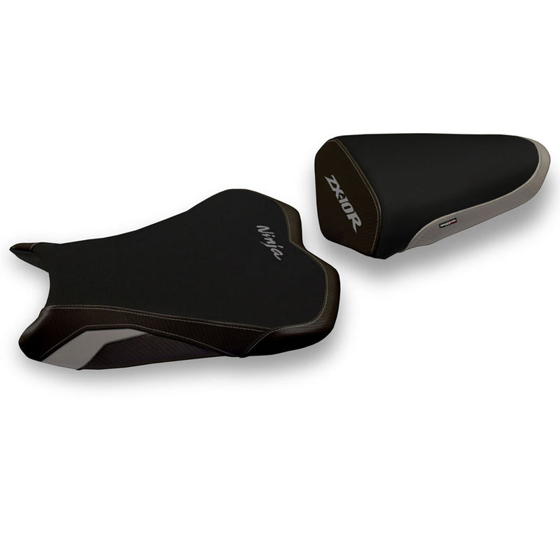 Kawasaki Ninja ZX10R 2008-2010 Seat Cover Tappezzeria Italia Comfort in Grey and Black
