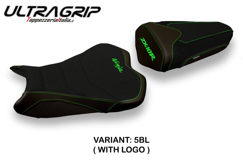 Kawasaki Ninja ZX10R 2008-2010 Seat Cover Tappezzeria Italia Ultragrip in Black