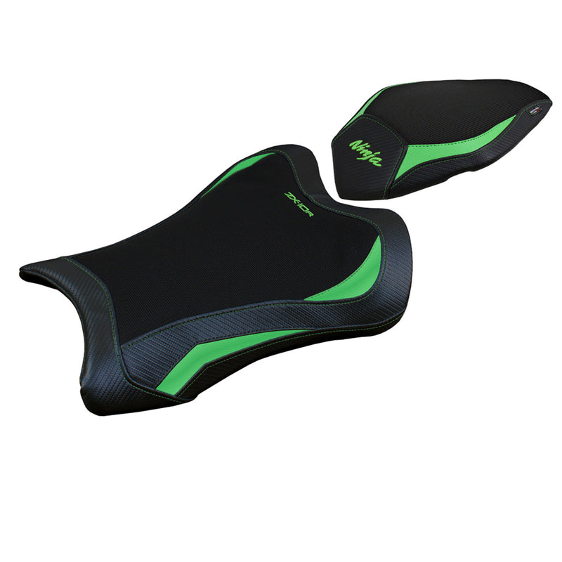 Kawasaki Ninja ZX10R 2021-2024 Seat Cover Tappezzeria Italia in Green and Black
