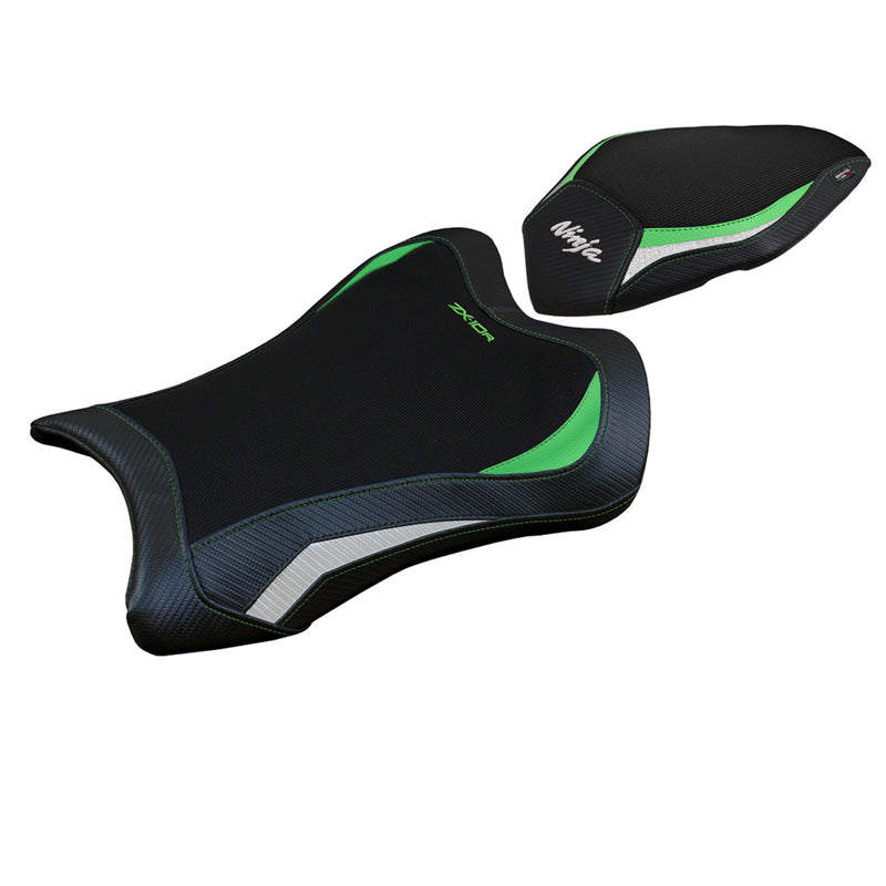 Kawasaki Ninja ZX10R 2021-2024 Seat Cover Tappezzeria Italia in Green, White and Black