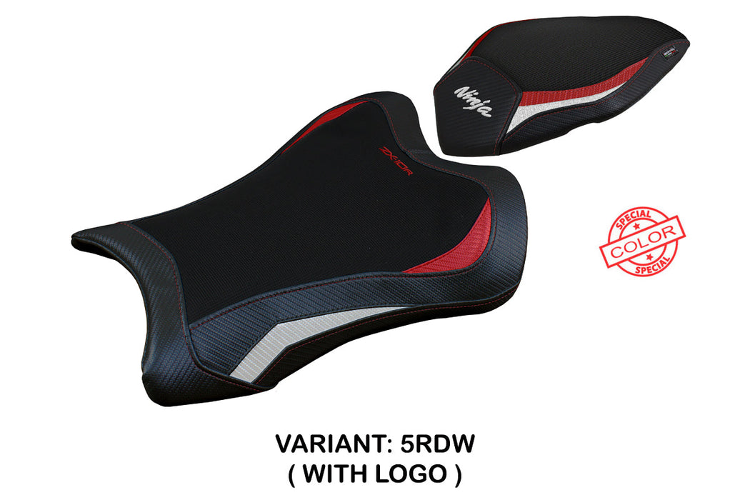 Kawasaki Ninja ZX10R 2021-2024 Seat Cover Tappezzeria Italia Red in White and Black