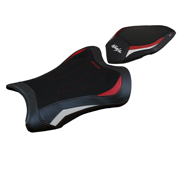 Kawasaki Ninja ZX10R 2021-2024 Seat Cover Tappezzeria Italia Comfort in Red and White