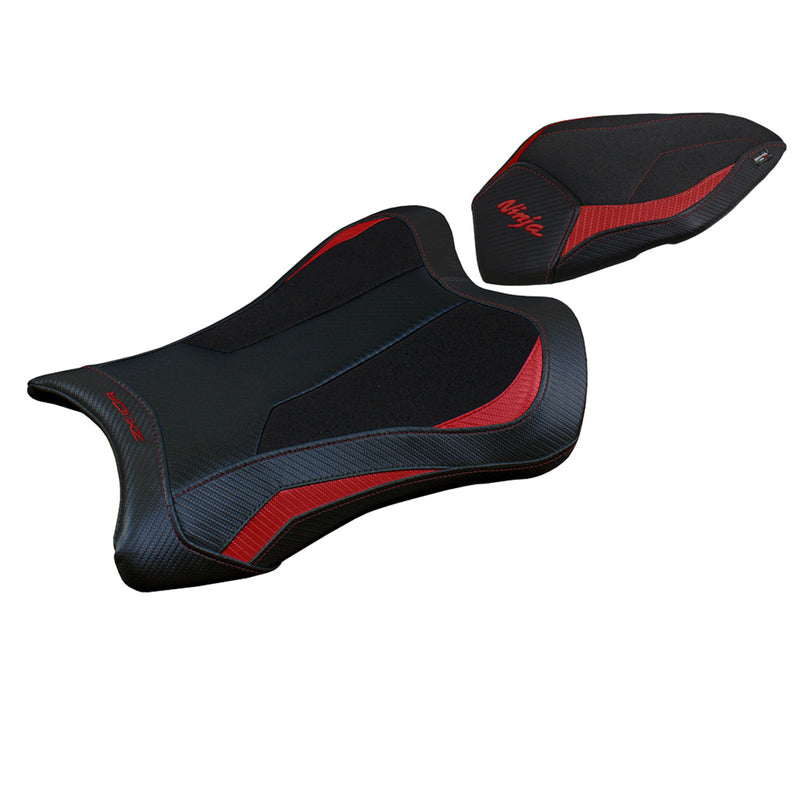 Kawasaki Ninja ZX10R 2021-2024 Seat Cover Tappezzeria Italia Ultragrip in Red and Black