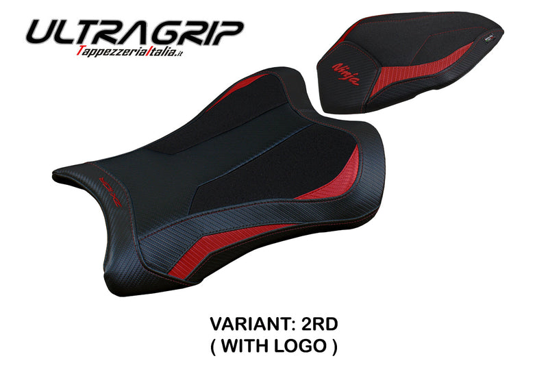Kawasaki Ninja ZX10R 2021-2024 Seat Cover Tappezzeria Italia Ultragrip in Red and Black