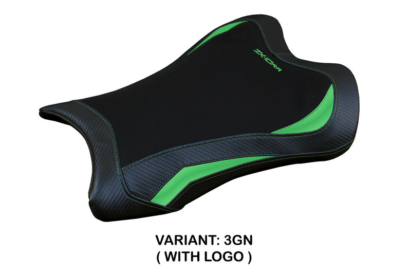 Kawasaki Ninja ZX10RR 2021-2024 Seat Cover Tappezzeria Italia in Green and Black