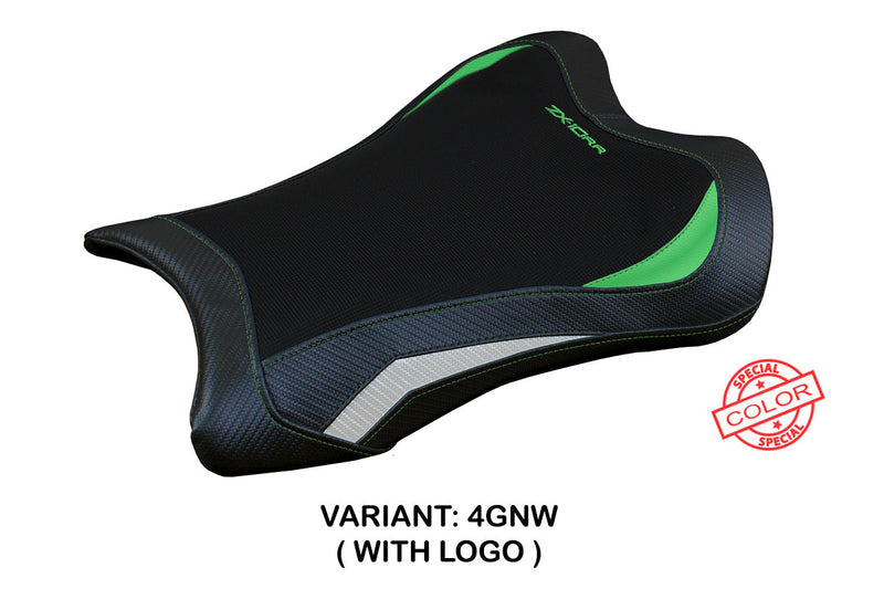Kawasaki Ninja ZX10RR 2021-2024 Seat Cover Tappezzeria Italia in Green and White