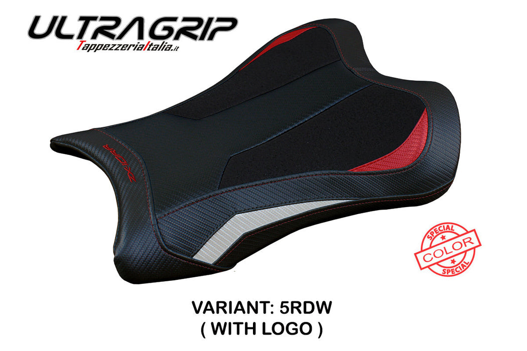 Kawasaki Ninja ZX10RR 2021-2024 Seat Cover Tappezzeria Italia Ultragrip in Red and White