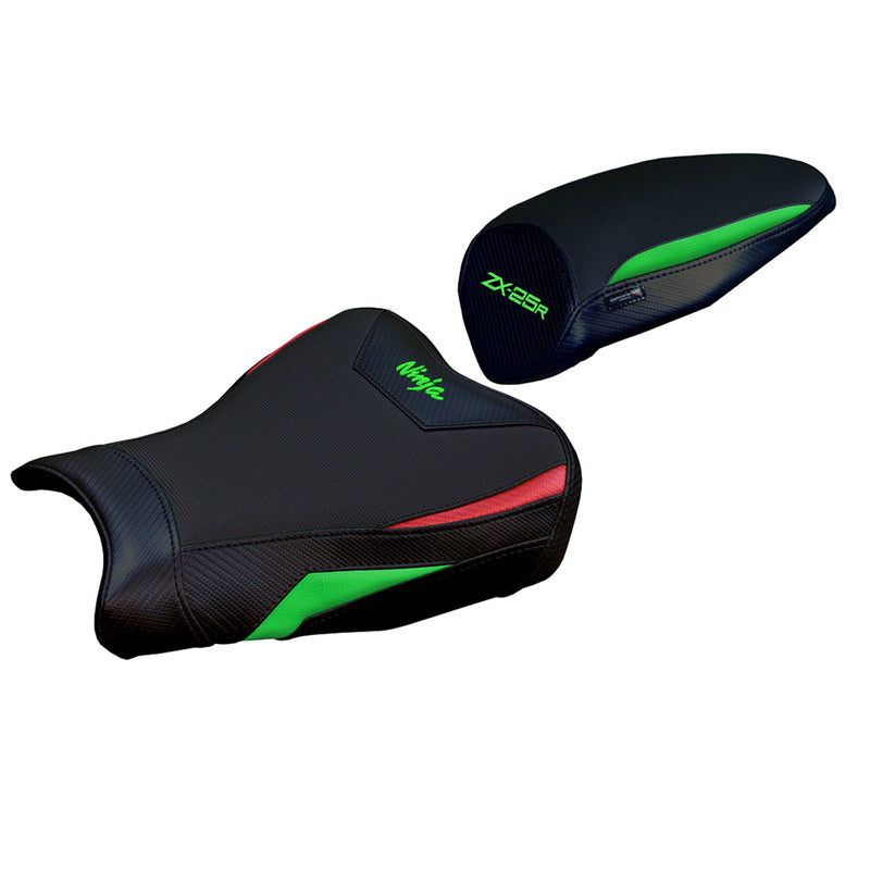 Kawasaki ZX25R 2020-2024 Seat Cover Tappezzeria Italia in Green Red and Black