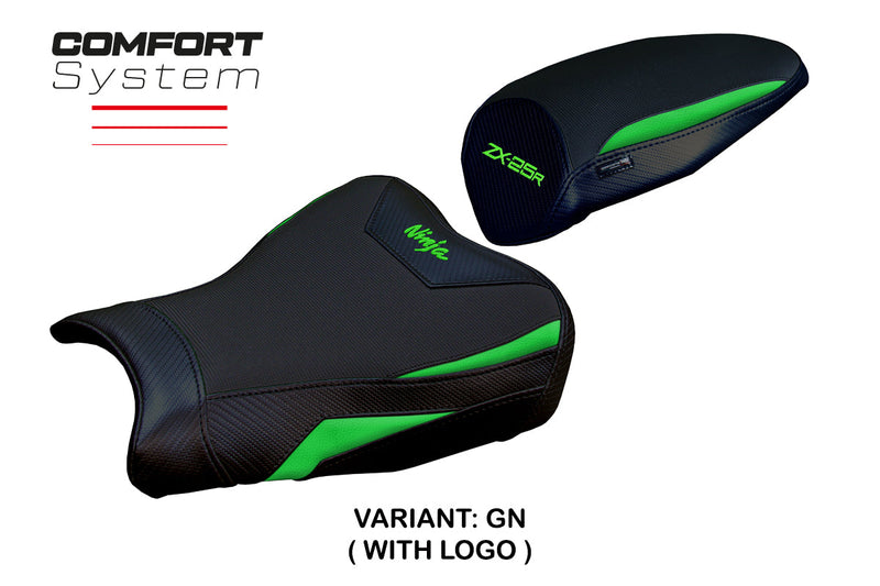 Kawasaki ZX25R 2020-2024 Seat Cover Tappezzeria Italia Comfort in Green