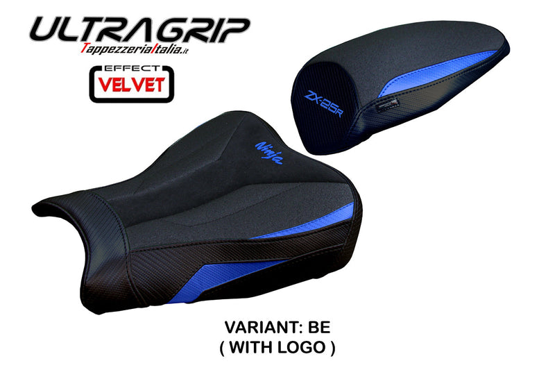 Kawasaki ZX25R 2020-2024 Seat Cover Tappezzeria Italia Ultragrip in Blue