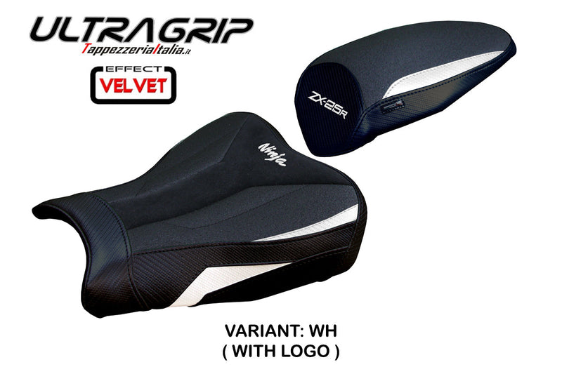 Kawasaki ZX25R 2020-2024 Seat Cover Tappezzeria Italia Ultragrip in White