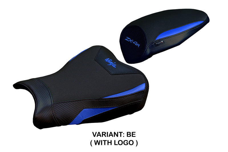 Kawasaki ZX4R 2023 2024 Seat Cover Tappezzeria Italia in Blue and Black