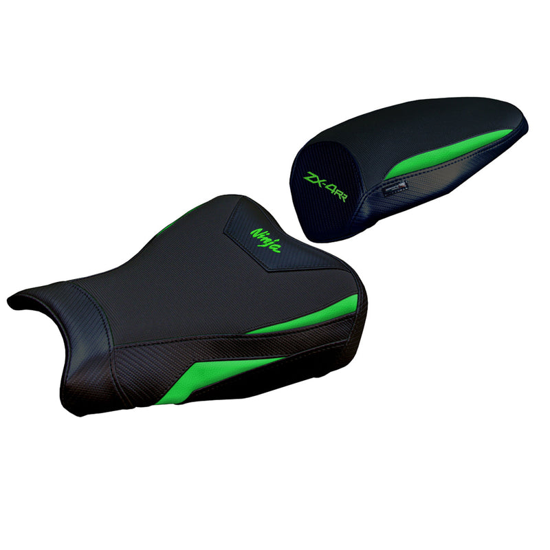 Kawasaki ZX4RR 2023 2024 Seat Cover Tappezzeria Italia Comfort in Green and Black