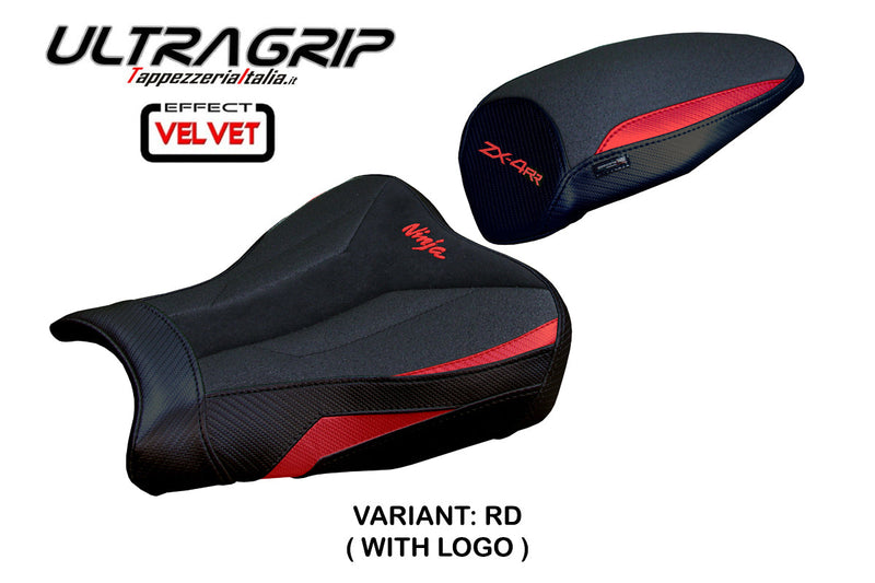 Kawasaki ZX4RR 2023 2024 Seat Cover Tappezzeria Italia Ultragrip in Red and Black