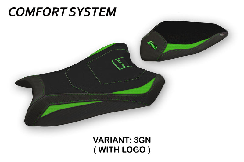 Kawasaki Ninja ZX6R 2019-2024 Seat Cover Tappezzeria Italia Comfort in Green