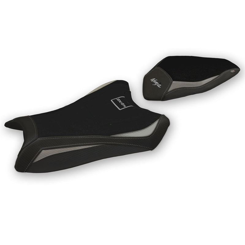 Kawasaki Ninja ZX6R 2019-2024 Seat Cover Tappezzeria Italia in Grey and Black