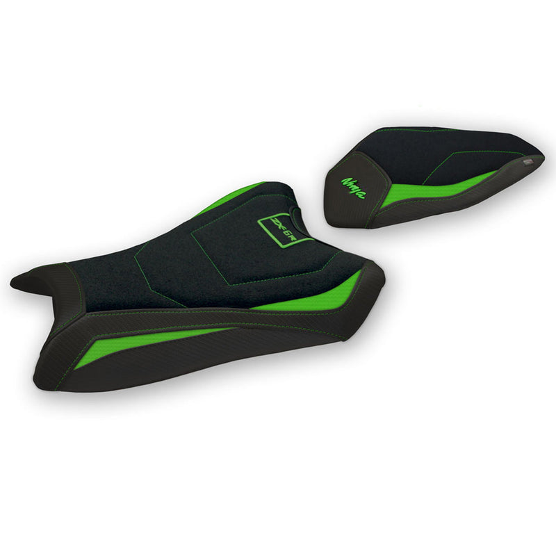 Kawasaki Ninja ZX6R 2019-2024 Seat Cover Tappezzeria Italia Ultragrip in Green