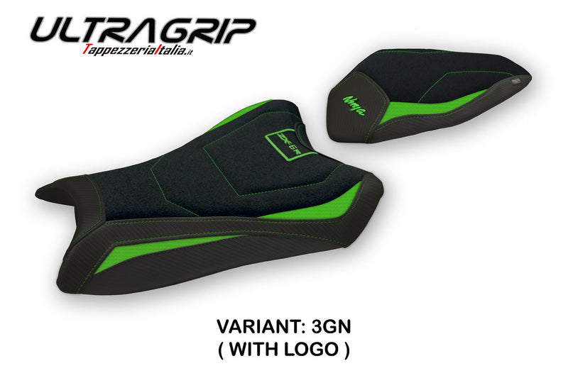 Kawasaki Ninja ZX6R 2019-2024 Seat Cover Tappezzeria Italia Ultragrip in Green
