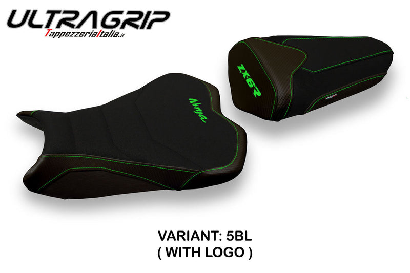 Kawasaki Ninja ZX6R 2009-2012 Seat Cover Tappezzeria Italia Ultragrip in Black