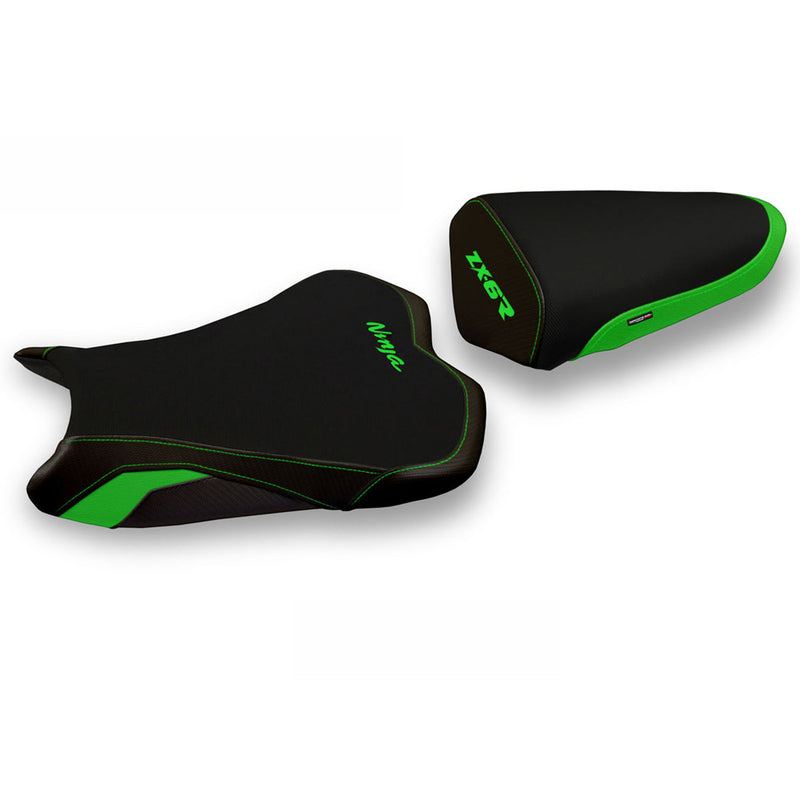 Kawasaki Ninja ZX6R 2009-2012 Seat Cover Tappezzeria Italia Comfort in Green
