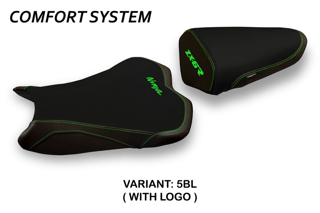 Kawasaki Ninja ZX6R 2009-2012 Seat Cover Tappezzeria Italia Comfort in Black