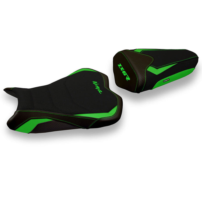 Kawasaki Ninja ZX6R 2013-2018 Seat Cover Tappezzeria Italia Ultragrip in Green