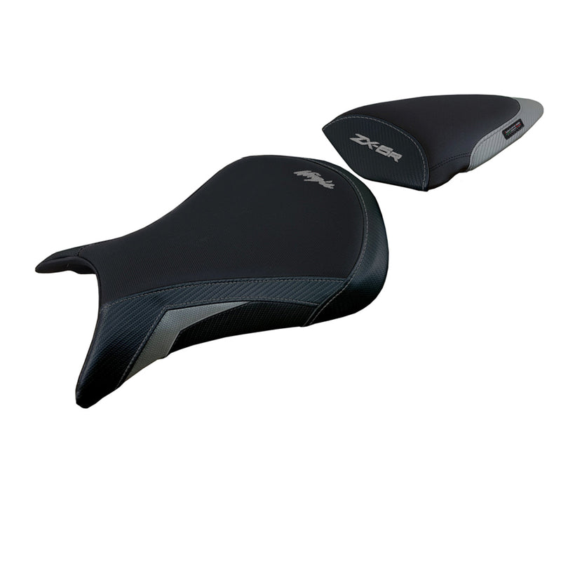Kawasaki Ninja ZX6R 2007 2008 Seat Cover Tappezzeria Italia Comfort in Orange and Black