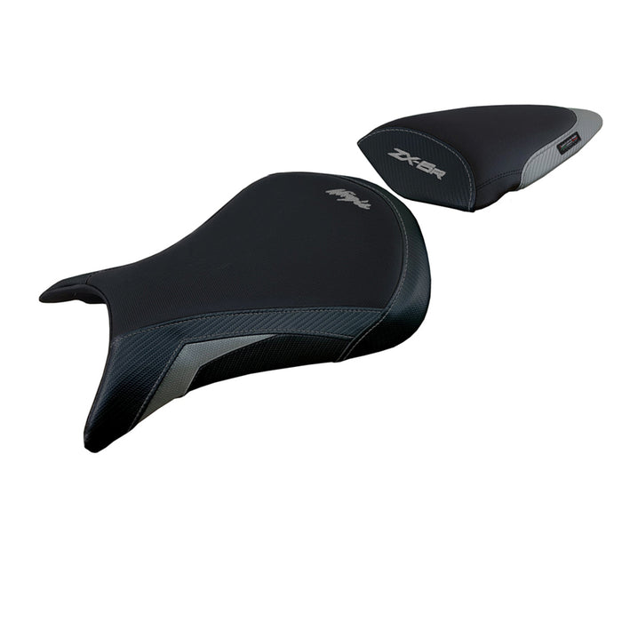 Kawasaki Ninja ZX6R 2005 2006 Seat Cover Tappezzeria Italia in Grey and Black