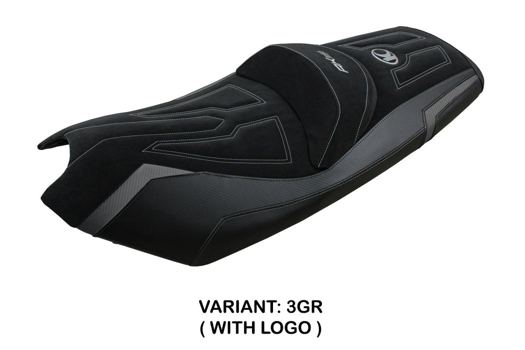 Kymco AK 550 2017-2024 Seat Cover Tappezzeria Italia in Grey and Black