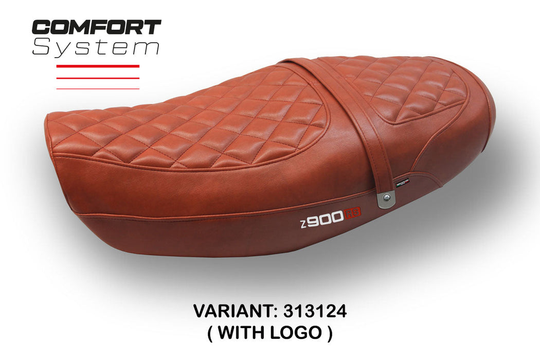 Kawasaki Z900RS 2018-2024 Seat Cover Tappezzeria Comfort Leather Brick