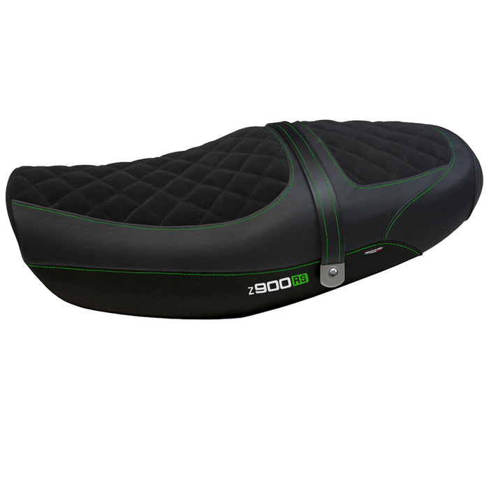 Kawasaki Z900RS 2018-2024 Seat Cover Tappezzeria Velvet Green Black