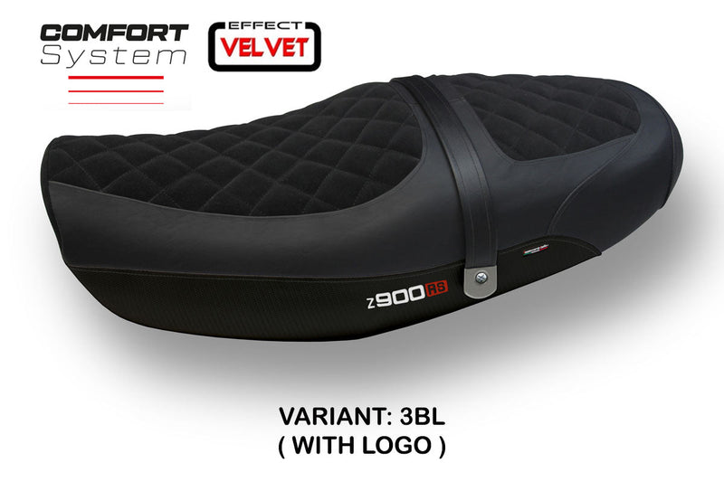 Kawasaki Z900RS 2018-2024 Seat Cover Tappezzeria Velvet Comfort Black