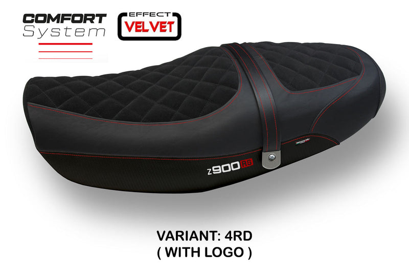 Kawasaki Z900RS 2018-2024 Seat Cover Tappezzeria Velvet Comfort Red