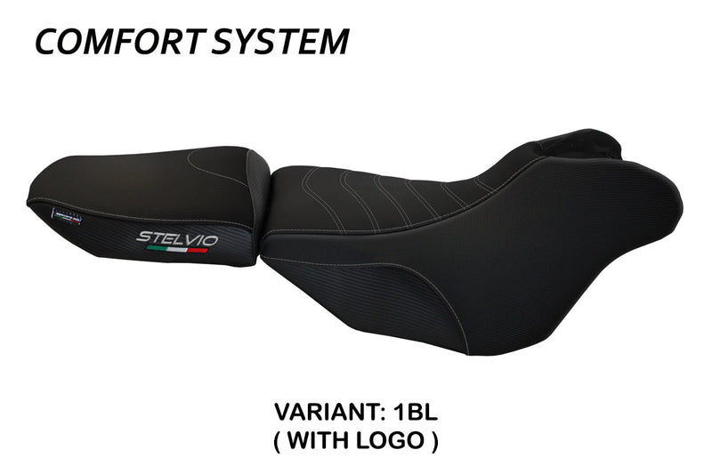 Moto Guzzi Stelvio 1200 2008-2016 Seat Cover Tappezzeria Italia Comfort in Black