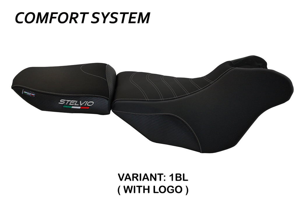 Moto Guzzi Stelvio 1200 2008-2016 Seat Cover Tappezzeria Italia Comfort in Black