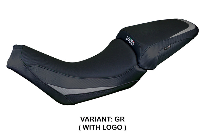 Moto Guzzi V100 Mandello 2022-2024 Seat Cover Tappezzeria Grey Black