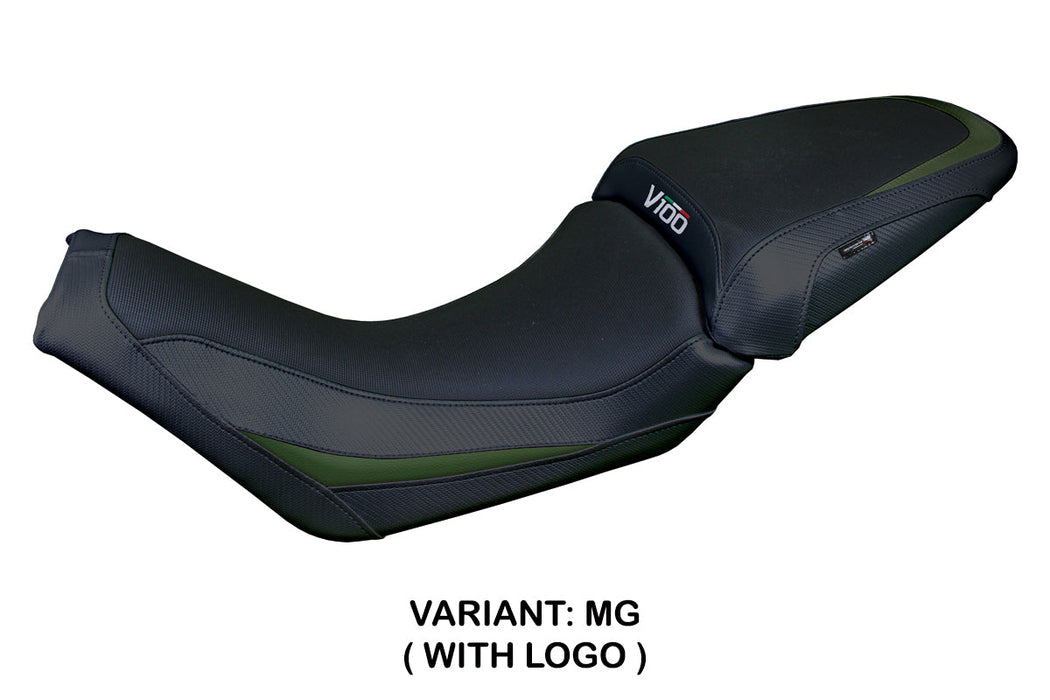 Moto Guzzi V100 Mandello 2022-2024 Seat Cover Tappezzeria Green Black
