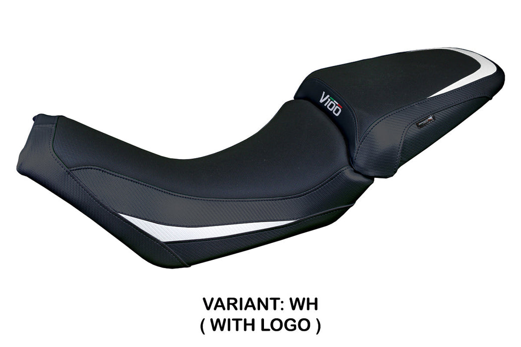 Moto Guzzi V100 Mandello 2022-2024 Seat Cover Tappezzeria White Black