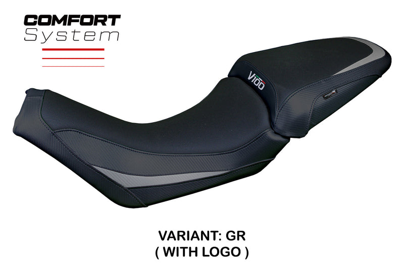 Moto Guzzi V100 Mandello 2022-2024 Seat Cover Tappezzeria Comfort Grey