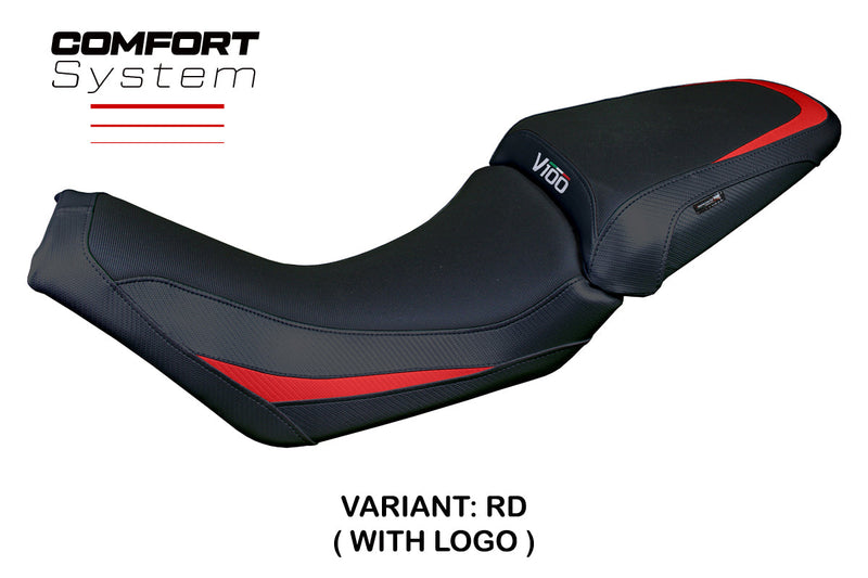 Moto Guzzi V100 Mandello 2022-2024 Seat Cover Tappezzeria Comfort Red