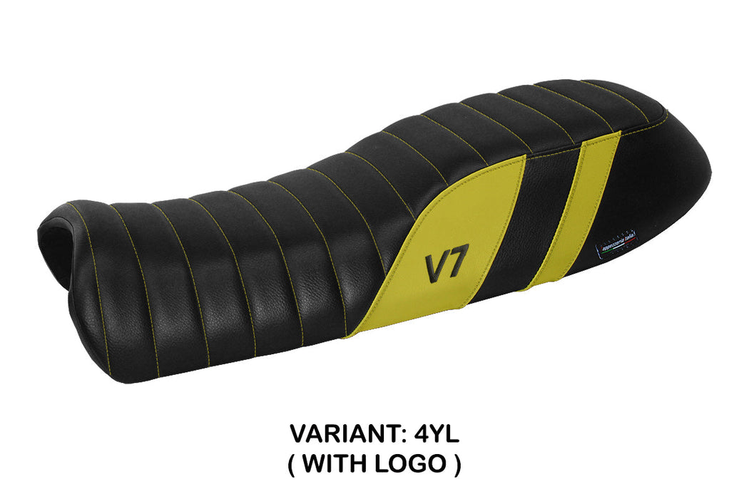 Moto Guzzi V7 2011-2020 Seat Cover Tappezzeria Italia in Yellow Black