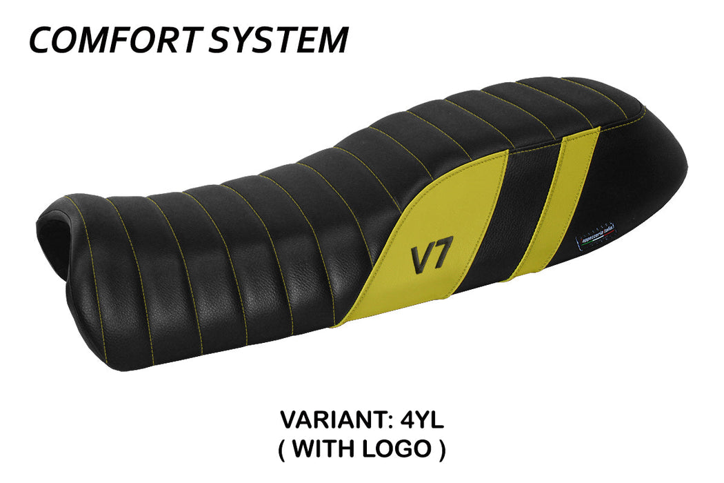 Moto Guzzi V7 2011-2020 Seat Cover Tappezzeria Italia Comfort in Yellow