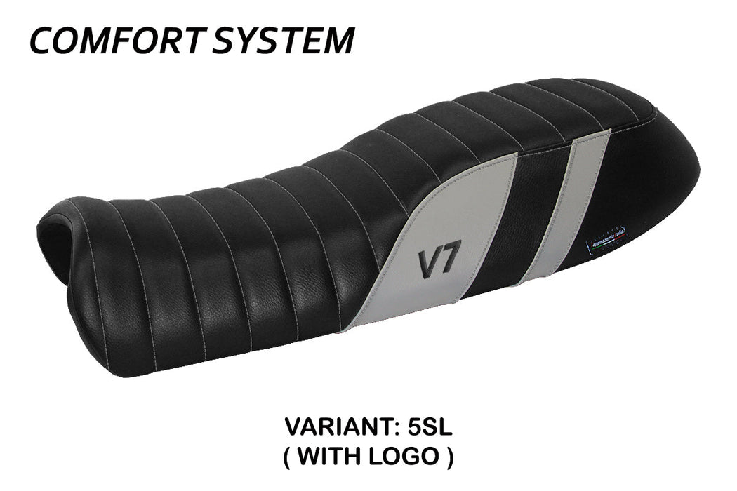 Moto Guzzi V7 2011-2020 Seat Cover Tappezzeria Italia Comfort in Silver