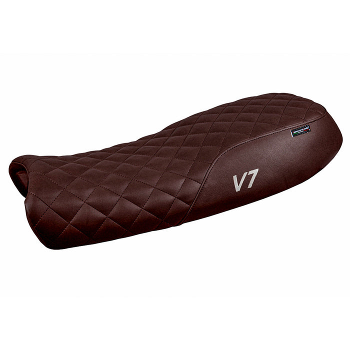 Moto Guzzi V7 2011-2020 Seat Cover Tappezzeria Italia in Dark Brown