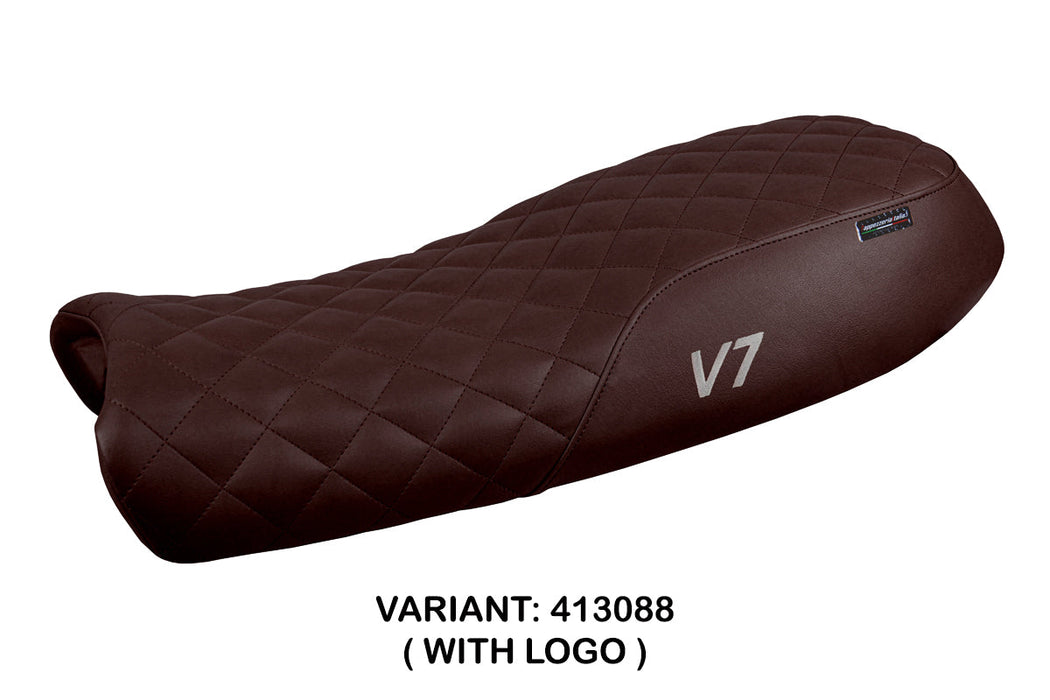 Moto Guzzi V7 2011-2020 Seat Cover Tappezzeria Italia in Dark Brown